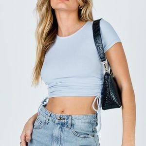 Princess Polly NAEVE TEE BLUE